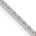 thumbnail image 1 of Sterling Silver 1.7mm Diamond-Cut Round Spiga Chain (24 X 1.7) Made In Italy qsr050-24, 1 of 5