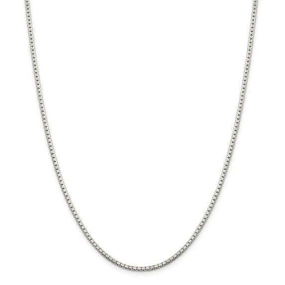 Sterling Silver 1.8mm Box Chain Necklace - 8.4 Grams - 16 Inch - Spring Ring