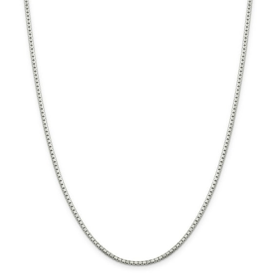 Sterling Silver 1.8mm Diamond-cut Box Chain