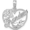 thumbnail image 1 of Sterling Silver #1 Grandma In Heart Pendant - Jbsp, 1 of 5