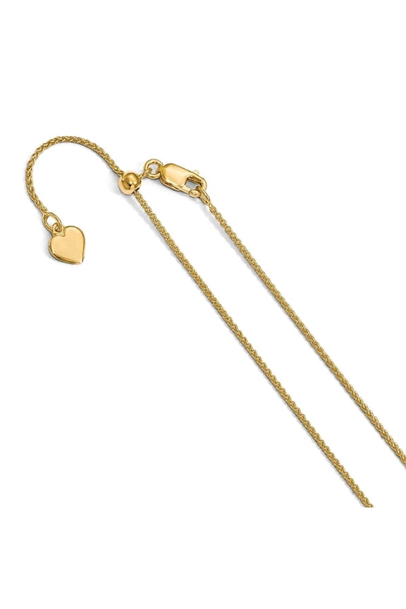 Sterling Silver 1 mm Gold-plated Adjustable Spiga Chain