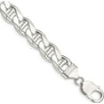 thumbnail image 1 of Sterling Silver 10.5mm Flat Cuban Anchor Chain (8 X 10.5) Made In Italy qfan300-8, 1 of 5