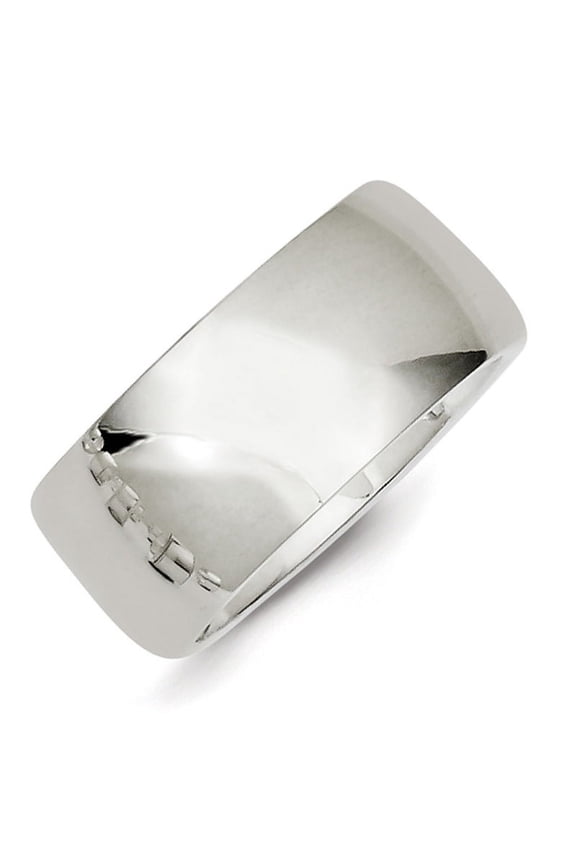 Sterling Silver 10mm Comfort Fit Size 9 Band QCF100A