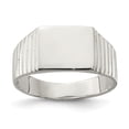 thumbnail image 1 of Sterling Silver 10x12mm Open Back Signet Ring, 1 of 3