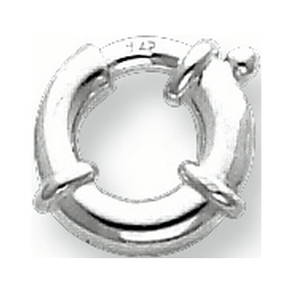 Sterling Silver 12.1mm Fancy Spring Ring Clasp