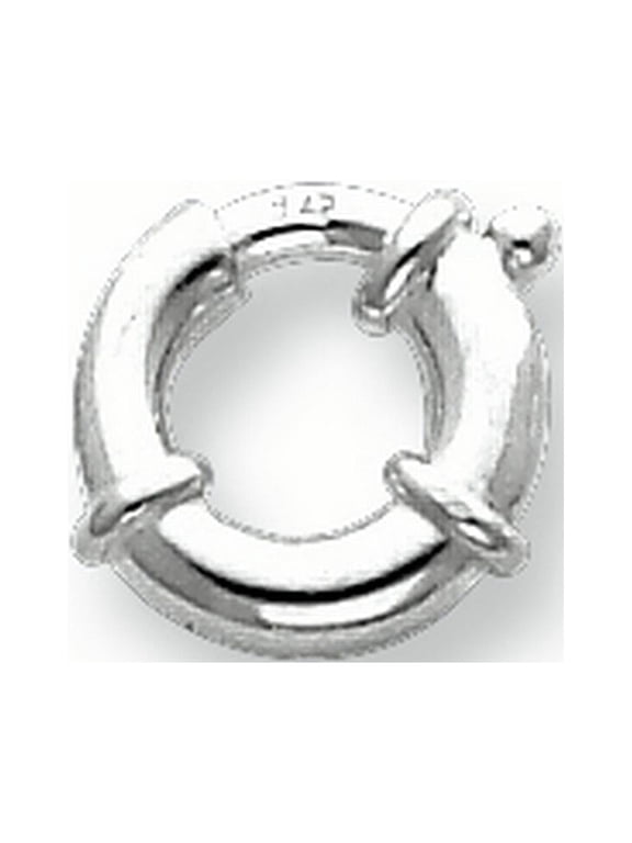 Sterling Silver 12.1mm Fancy Spring Ring Clasp