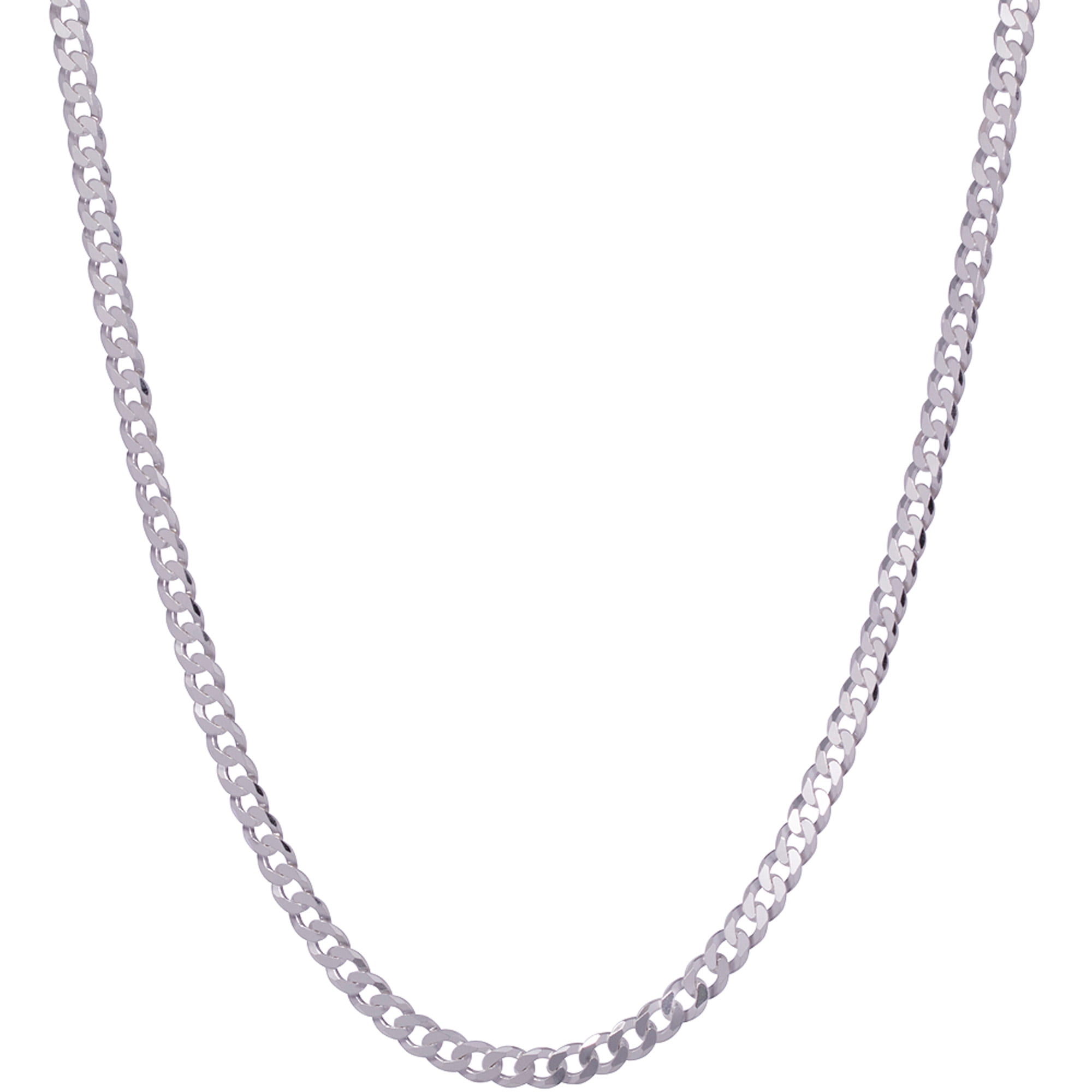 Sterling Silver 120 20 5mm Flat Curb Nec