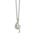 thumbnail image 1 of Sterling Silver & 12k Treble Clef Necklace QBH264, 1 of 3
