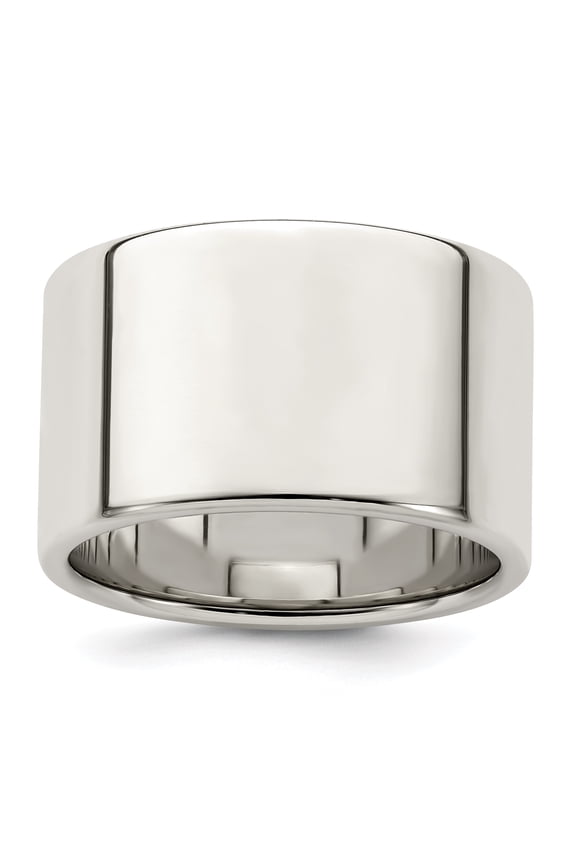 Sterling Silver 12mm Engravable Flat Band