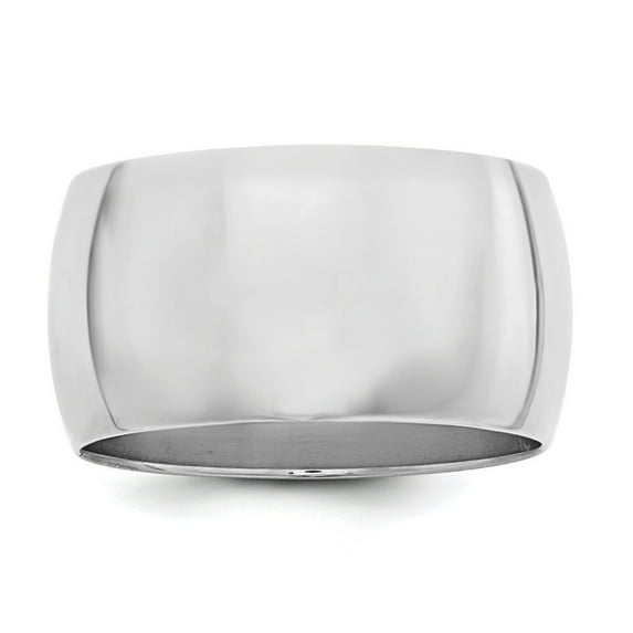 Sterling Silver 12mm Half Round Size 13 Band QWH120