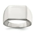 thumbnail image 1 of Sterling Silver 12x14mm Closed Back Signet Ring, 1 of 6