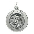 thumbnail image 1 of Sterling Silver 14.5mm St. Michael Medal, 1 of 2