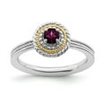 thumbnail image 1 of Sterling Silver & 14k Stackable Expressions Rhodolite Garnet Ring, 1 of 1