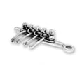 thumbnail image 1 of Sterling Silver 16" 1.2mm 3D Four Man Crew Plus Coxswain Competitive Rowing Pendant Necklace, 1 of 2