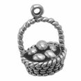 thumbnail image 1 of Sterling Silver 16" 1.2mm Box Chain 3D Easter Basket Filled Easter Eggs Pendant Necklace, 1 of 2