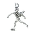 thumbnail image 1 of Sterling Silver 16" 1.2mm Box Chain 3D Ice Skating Angel Wings Pendant Necklace, 1 of 2