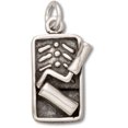 thumbnail image 1 of Sterling Silver 16" 1.2mm Box Chain 3D Paint Roller And Pan Pendant Necklace, 1 of 2