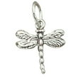 thumbnail image 1 of Sterling Silver 16" 1.2mm Box Chain 3D Small Dragonfly Pendant Necklace, 1 of 2