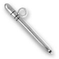 thumbnail image 1 of Sterling Silver 16" 1.2mm Box Chain 3D Writing Pencil Pendant Necklace, 1 of 2