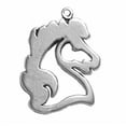 thumbnail image 1 of Sterling Silver 16" 1.2mm Box Chain Stencil Outlined Stallion Horse Head Pendant Necklace, 1 of 2