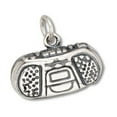 thumbnail image 1 of Sterling Silver 16" 1mm Box Chain 3D Ghetto Blaster Boom Box Portable Stereo Pendant Necklace, 1 of 2