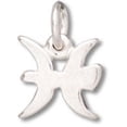 thumbnail image 1 of Sterling Silver 16" 1mm Box Chain Small Pisces Zodiac Horoscope Symbol Pendant Necklace, 1 of 2