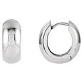 thumbnail image 1 of Sterling Silver 16.75mm Polished Hinged Earrings - 6.5 Grams, 1 of 2