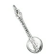 thumbnail image 1 of Sterling Silver 16" .8mm Box Chain 3D Banjo Musical Instrument Pendant Necklace, 1 of 2