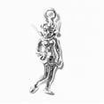 thumbnail image 1 of Sterling Silver 16" .8mm Box Chain 3D Hand On Hip Posing Flirty Fairy Pendant Necklace, 1 of 2
