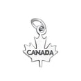 thumbnail image 1 of Sterling Silver 16" .8mm Box Chain "Canada" Word Maple Leaf Pendant Necklace, 1 of 2