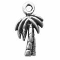 thumbnail image 1 of Sterling Silver 16" .8mm Box Chain Mini Tropical Palm Tree Pendant Necklace, 1 of 2