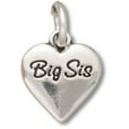 thumbnail image 1 of Sterling Silver 16" .8mm Box Chain Small Big Sis Heart Pendant Necklace, 1 of 2