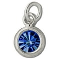 thumbnail image 1 of Sterling Silver 16" .8mm September Birth Month Rhinestone Pendant Necklace, 1 of 2