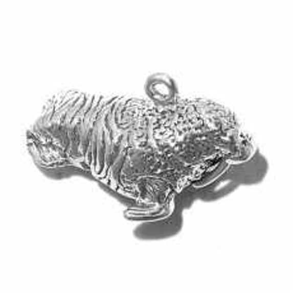 Sterling Silver 16" Unisex 1.5mm Box Chain Large 3D Flippered Walrus Pendant Necklace