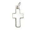 thumbnail image 1 of Sterling Silver 16" Unisex 1.5mm Box Chain Plain Christian Cross Pendant Necklace, 1 of 2