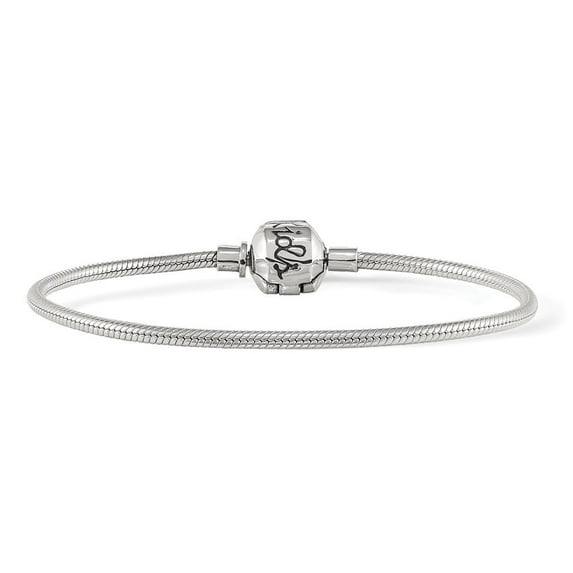 Sterling Silver 16cm Reflections Kids Hinged Clasp Bracelet - 6.25 Inch