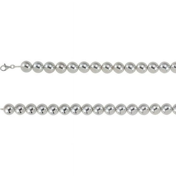 Sterling Silver 16mm Bead 18" Chain