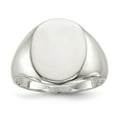 thumbnail image 1 of Sterling Silver 17x13mm Closed Back Signet Ring, 1 of 1