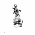 thumbnail image 1 of Sterling Silver 18" 1.2mm Box Chain 3D Beet Leaves Bundled And Tied Bow Pendant Necklace, 1 of 2