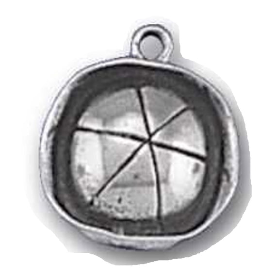 Sterling Silver 18" 1.2mm Box Chain 3D Navy Maritime Sailor Cap Hat Military Pendant Necklace