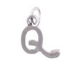 thumbnail image 1 of Sterling Silver 18" 1.2mm Box Chain Scrolled Letter Q Pendant Necklace, 1 of 2