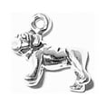 thumbnail image 1 of Sterling Silver 18" 1mm Box Chain 3D Standing BullDog Pendant Necklace, 1 of 2