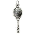 thumbnail image 1 of Sterling Silver 18" 1mm Box Chain 3D Tennis Racket Pendant Necklace, 1 of 2