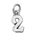 thumbnail image 1 of Sterling Silver 18" 1mm Box Chain Small Number Two 2 Pendant Necklace, 1 of 2