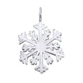 thumbnail image 1 of Sterling Silver 18" 1mm Box Chain Snowflake Pendant Necklace, 1 of 2