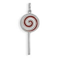 thumbnail image 1 of Sterling Silver 18" .8mm Box Chain 3D Hard Candy Lollipop Pendant Necklace, 1 of 2