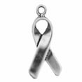 thumbnail image 1 of Sterling Silver 18" .8mm Box Chain Mini Breast Cancer Awarness Ribbon Pendant Necklace, 1 of 2