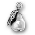 thumbnail image 1 of Sterling Silver 18" .8mm Box Chain Partially 3D Pear Fruit Pendant Necklace Leaf, 1 of 2