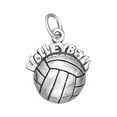 thumbnail image 1 of Sterling Silver 18" .8mm HOLLOW BACK "Volleyball" Over A Volleyball Pendant Necklace, 1 of 2