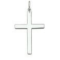 thumbnail image 1 of Sterling Silver 18" Unisex 1.5mm Box Chain Flat Simple Christian Cross Pendant Necklace, 1 of 2
